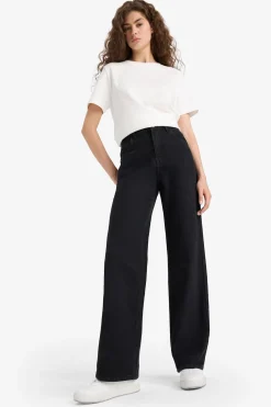 Pantal&oacute;n vaquero de talle alto