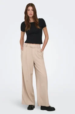 Pantal&oacute;n wide de lino