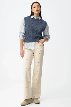 Pantalones vaqueros bordados