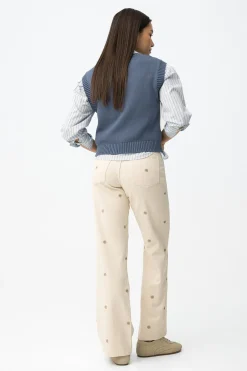 Pantalones vaqueros bordados