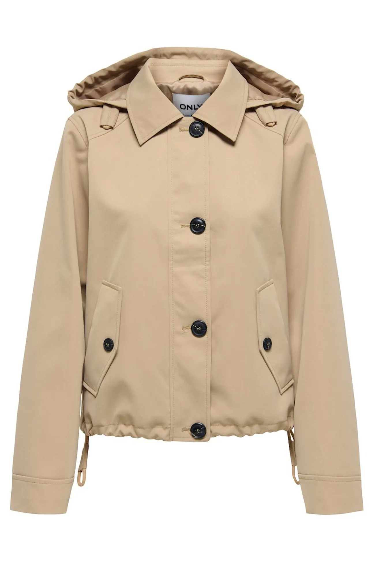 Parka corta con capucha