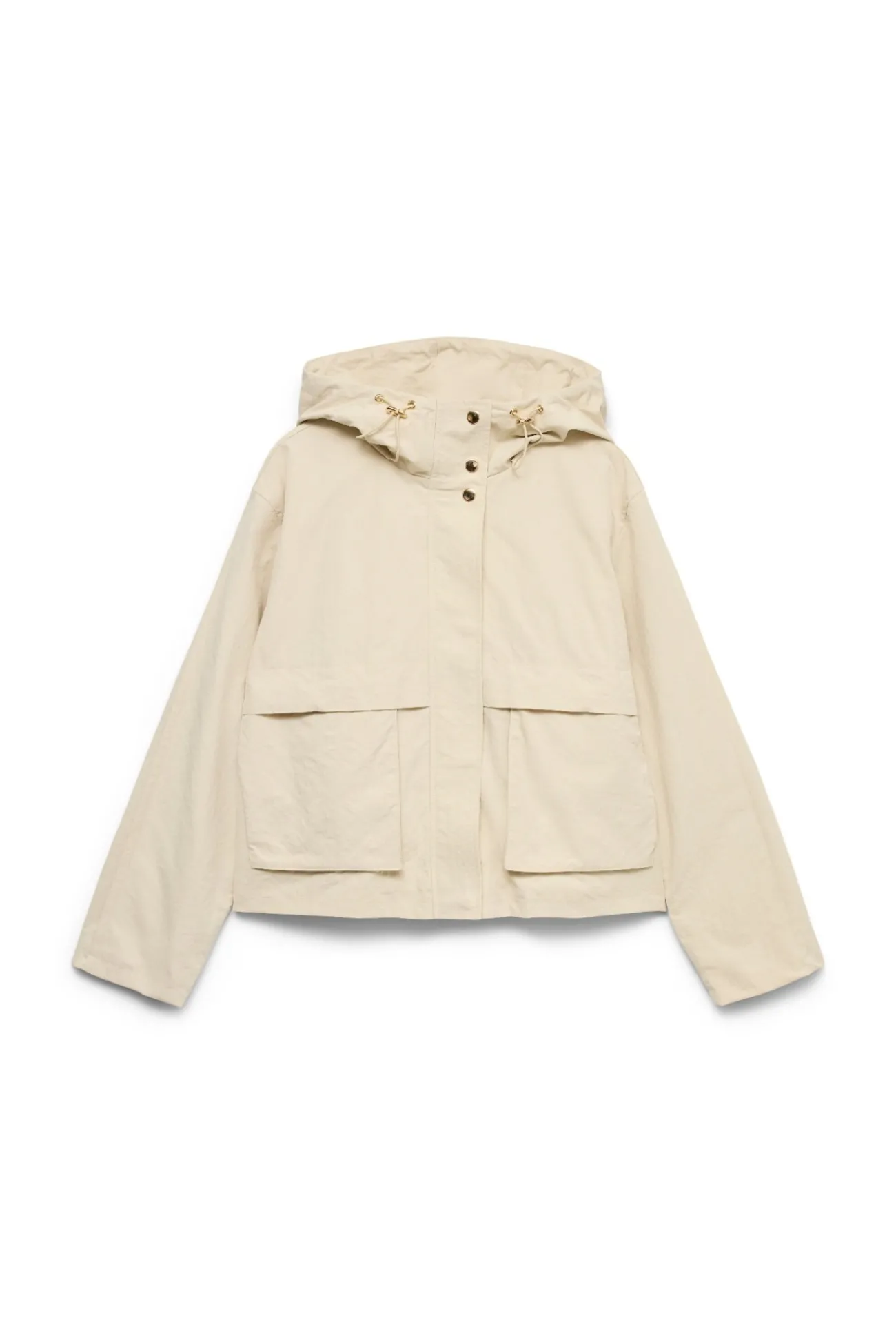 Parka corta con capucha