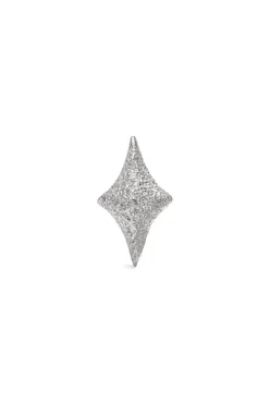 Pendiente Suelto Organic Star Spark Plata