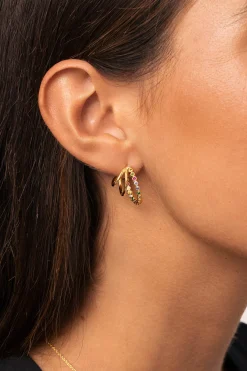 Pendientes Aro Orbit Baño Oro