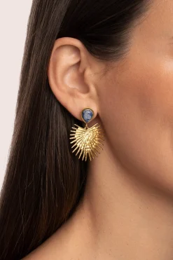 Pendientes Catalina Acero Baño Oro