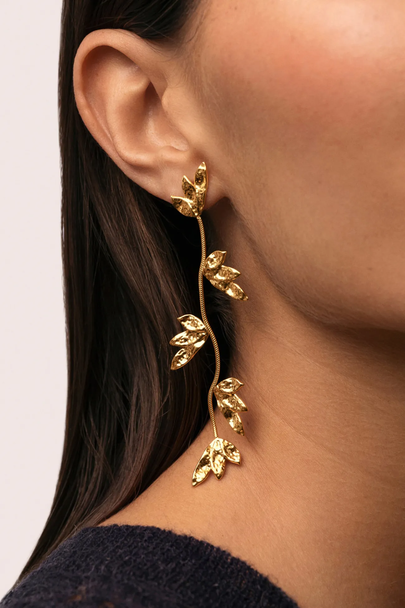 Pendientes Florenda Acero Baño Oro