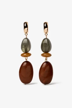 Pendientes largos con cuentas