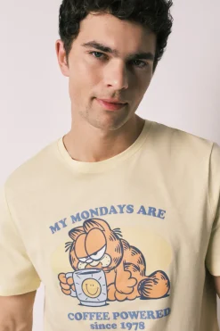 Pijama corto hombre 100% algod&oacute;n Garfield
