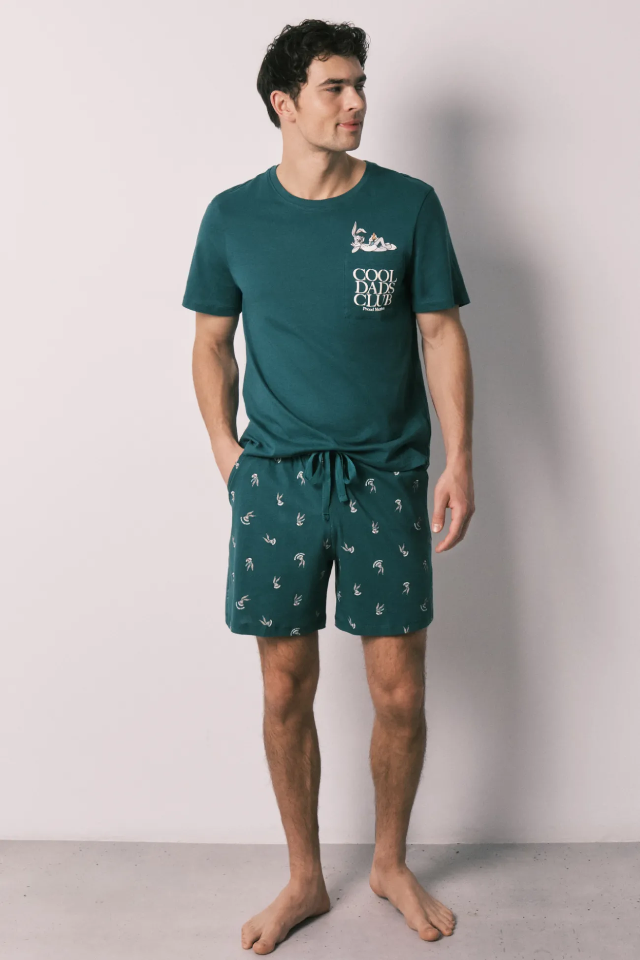 Pijama corto hombre 100% algodón Bugs Bunny
