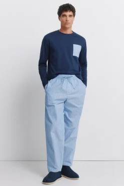 Pijama largo rayas