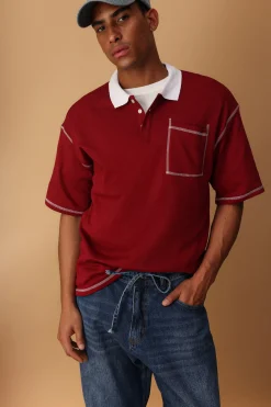 Polo de manga corta con bolsillo