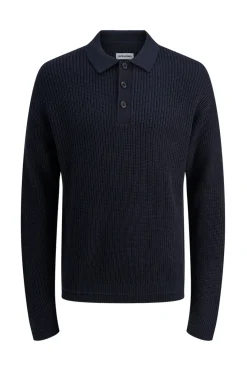 Polo de punto con cuello abotonado