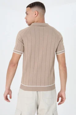 Polo de punto con manga corta