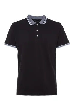 Polo detalle cuello y mangas