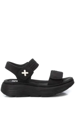 Sandalia tiras el&aacute;sticas velcro