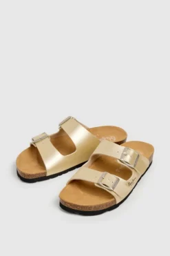 Sandalias anat&oacute;micas con hebillas