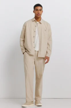 Sobrecamisa lino bolsillo