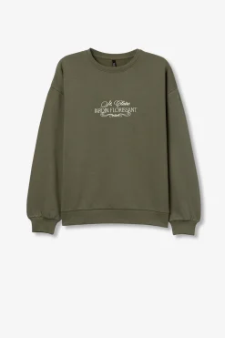 Sudadera con Bordado Frontal