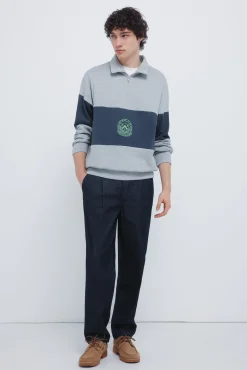 Sudadera cortes escudo