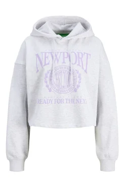 Sudadera cropped con capucha