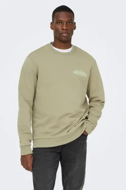 Sudadera cuello redondo