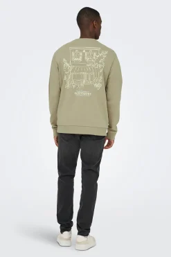 Sudadera cuello redondo