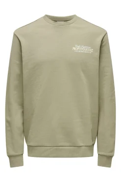 Sudadera cuello redondo