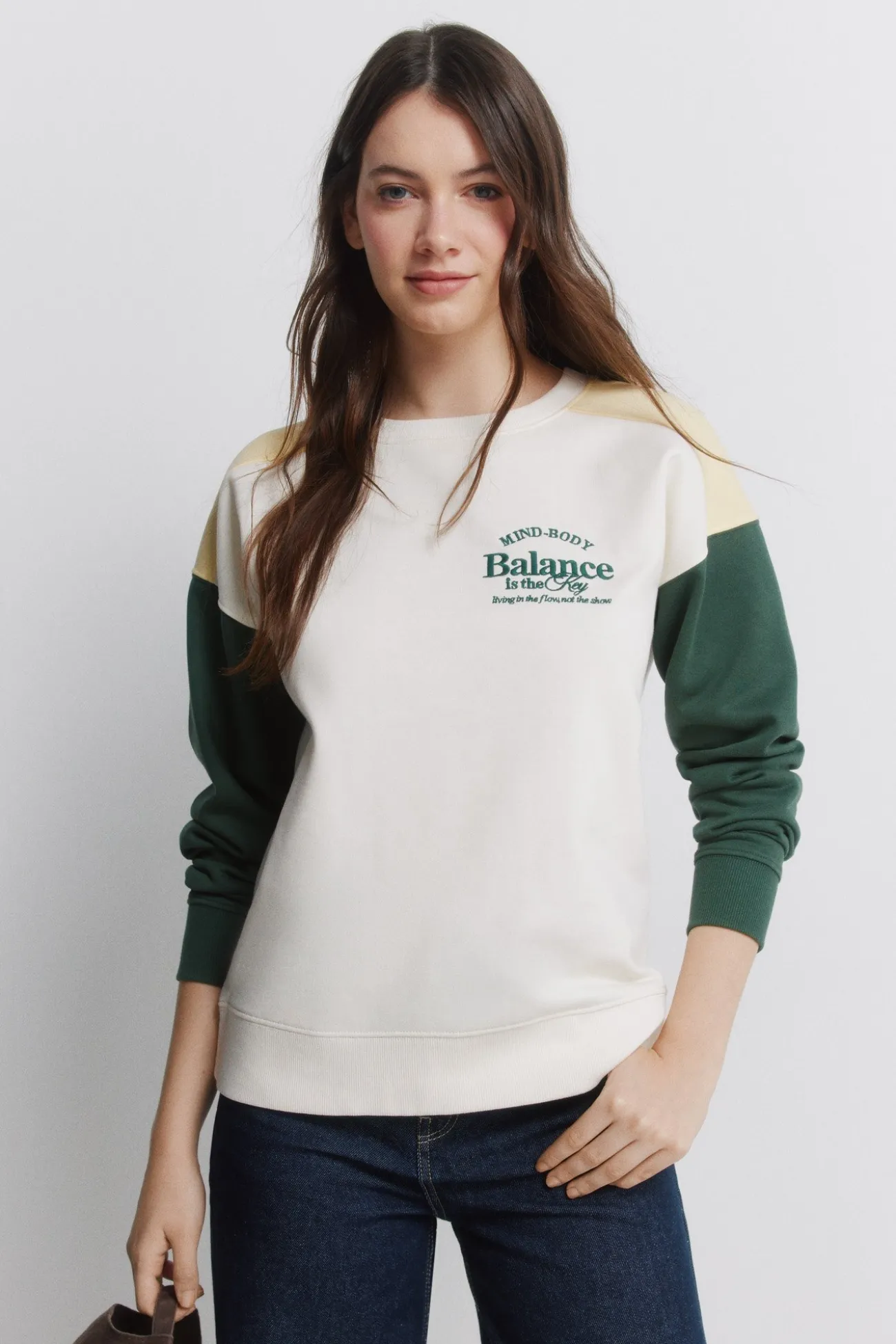 Sudadera tricolor