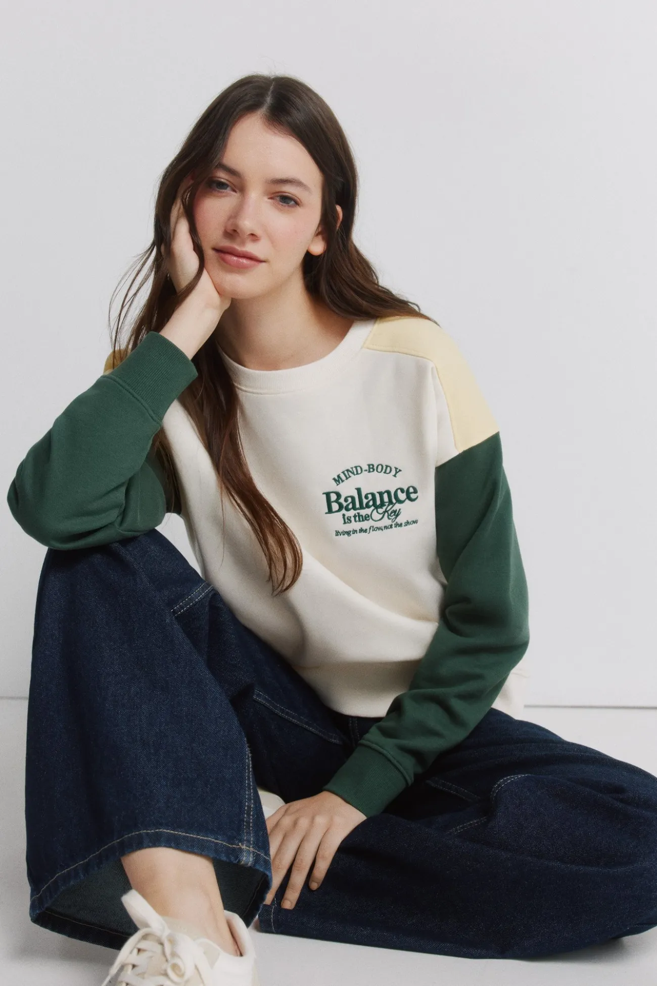 Sudadera tricolor