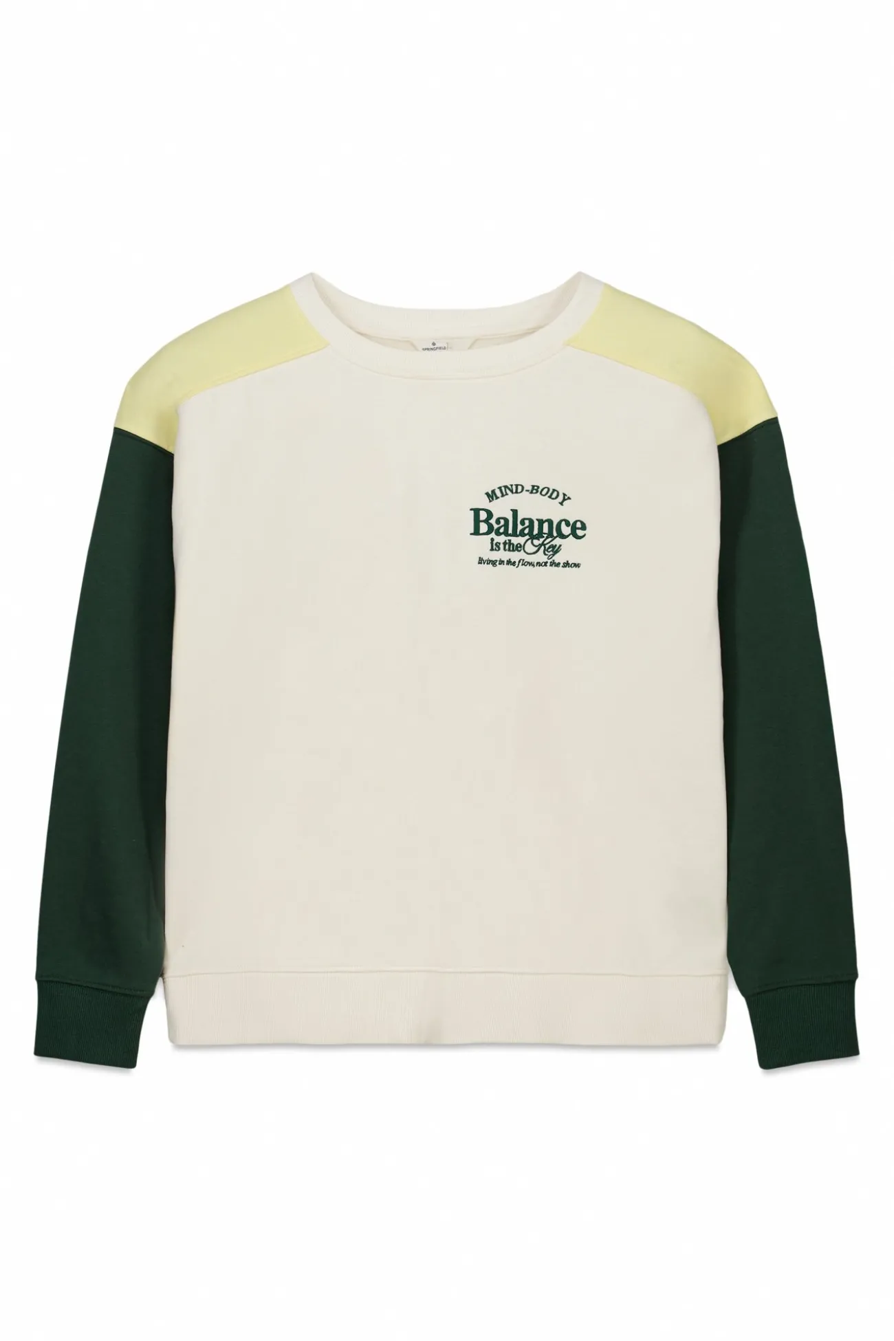 Sudadera tricolor