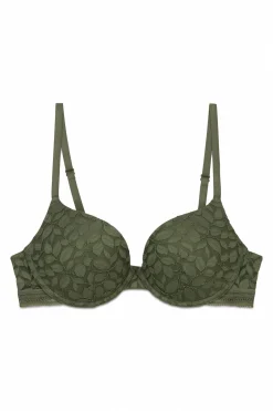 Sujetador GORGEOUS push up encaje kaki