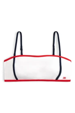 Top bikini estilo bandeau