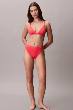 Top bikini triangular logo