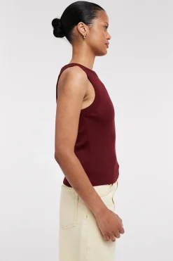 Top cuello redondo