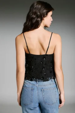 Top de lentejuelas