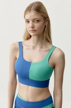 Top deportivo Kate azul/turquesa