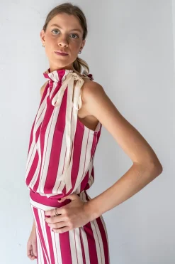Top halter anudado