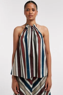 Top halter estampado