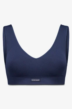 Top sin costuras LOVELY canal&eacute; azul oscuro