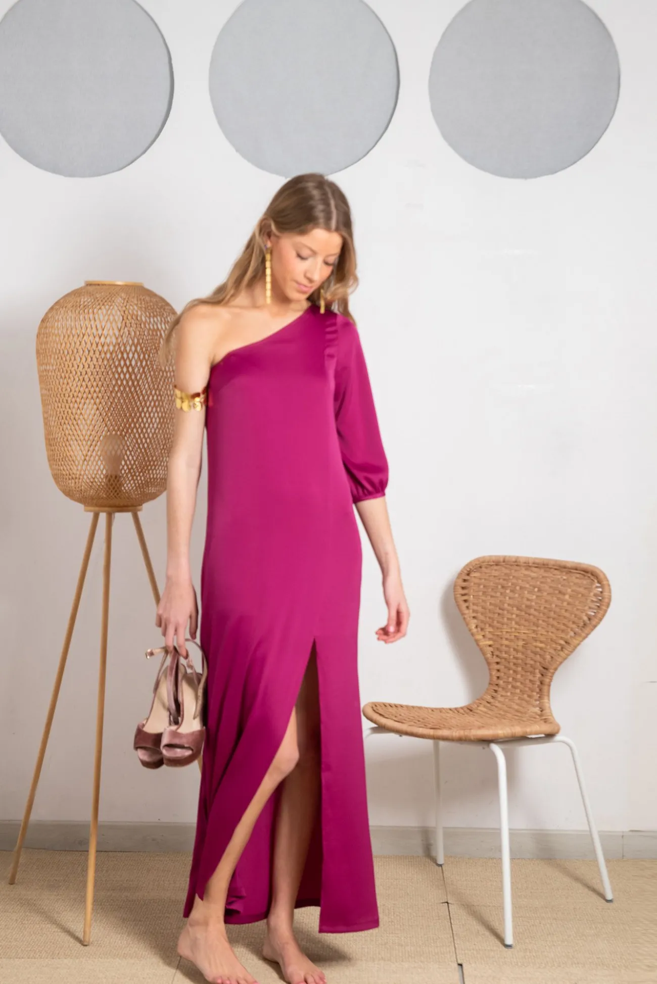 Vestido Austria Fresa