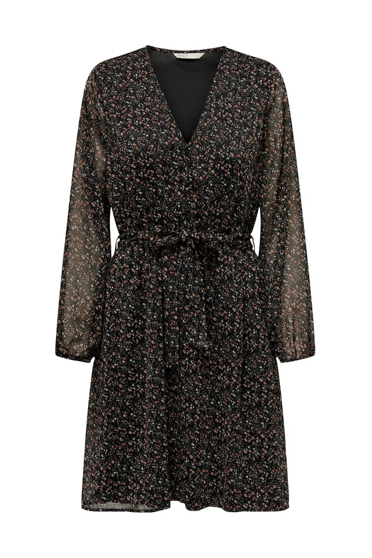 Vestido corto de gasa
