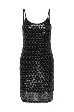 Vestido corto de lentejuelas