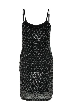 Vestido corto de lentejuelas