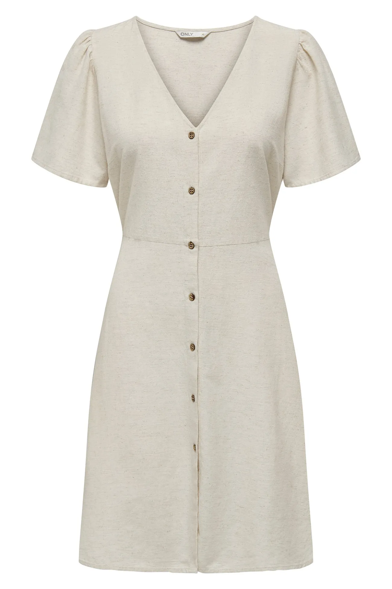 Vestido corto de lino