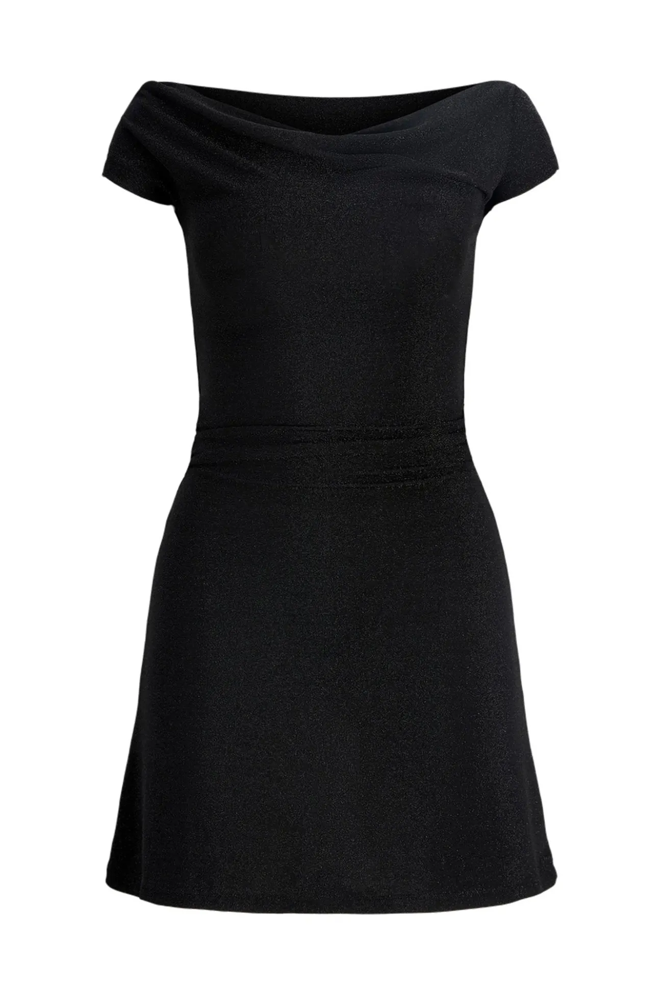 Vestido corto escote barco