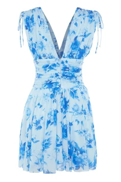 Vestido corto escote en pico