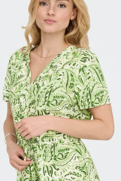 Vestido corto estampado