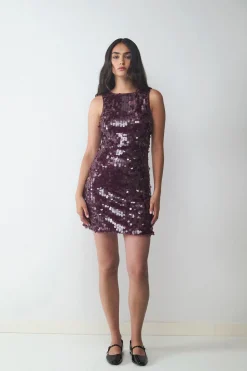 Vestido corto lentejuelas