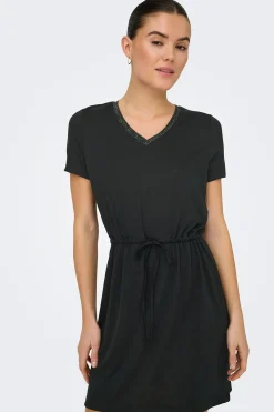 Vestido corto lurex
