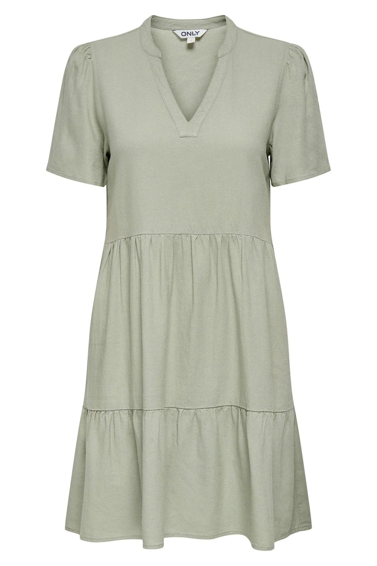 Vestido corto manga corta